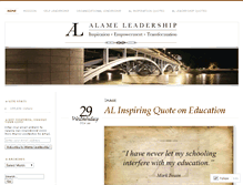 Tablet Screenshot of alameleadership.com